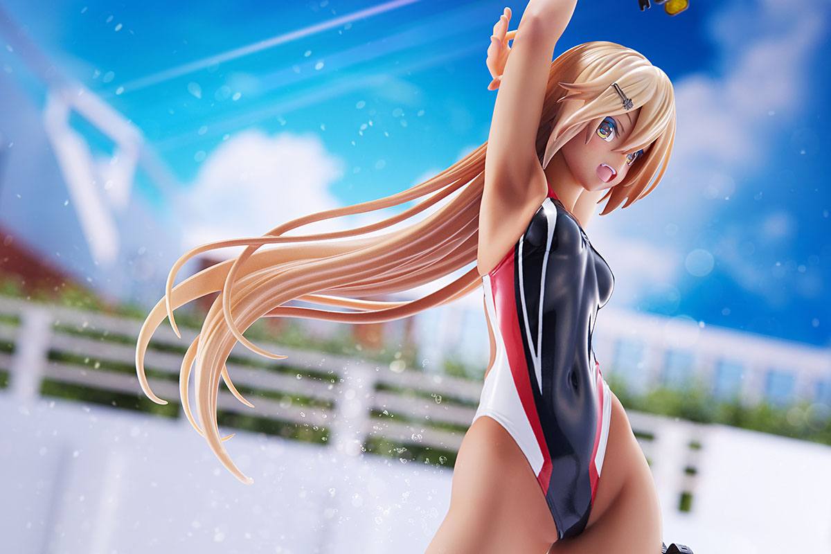 Kouhai-chan of the Swim Club in Red Line Swimsuit / Arms Note - Image 12
