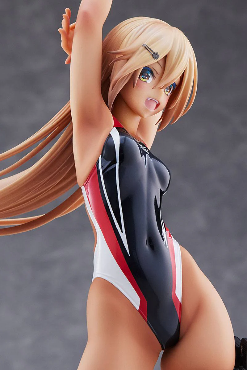 Kouhai-chan of the Swim Club in Red Line Swimsuit / Arms Note - Image 6
