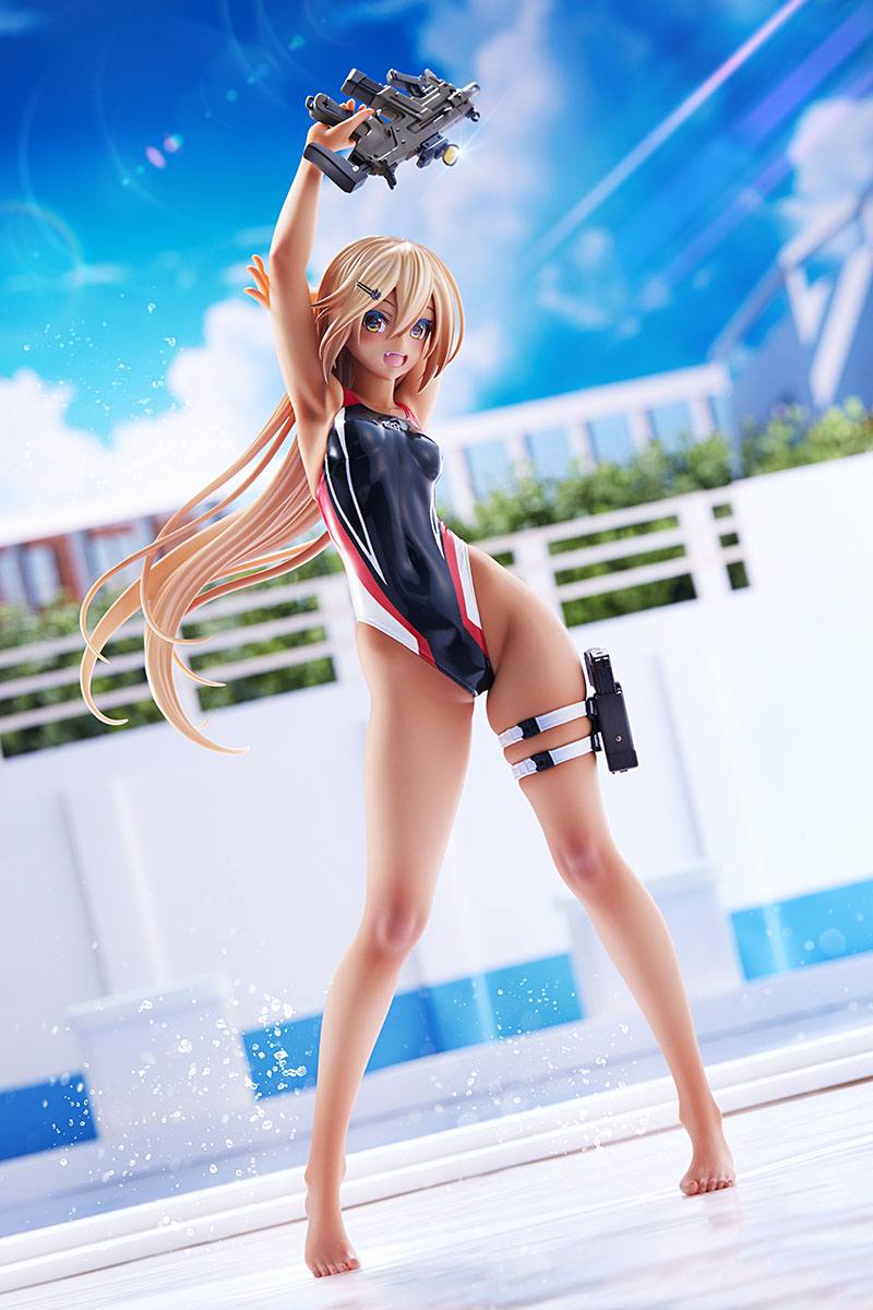 Kouhai-chan of the Swim Club in Red Line Swimsuit / Arms Note - Image 9