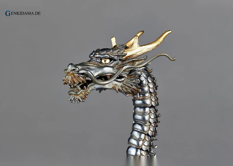 KT Project KT-003 Takeya Style Jizai Okimono "Dragon" Iron Rust Look Edition - Image 11