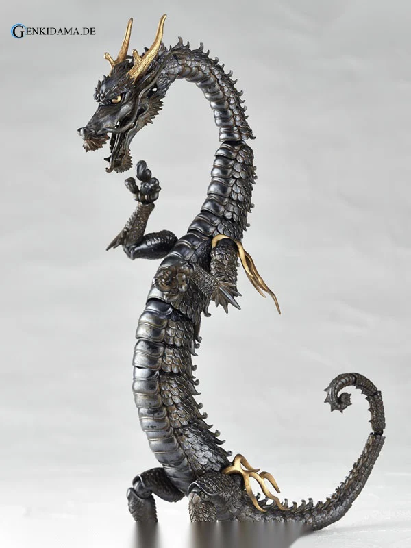 KT Project KT-003 Takeya Style Jizai Okimono "Dragon" Iron Rust Look Edition - Image 15