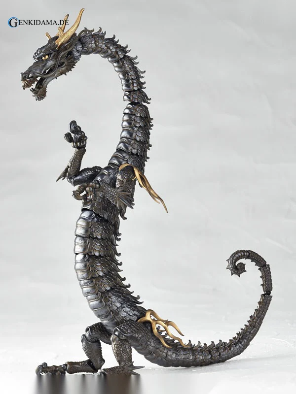 KT Project KT-003 Takeya Style Jizai Okimono "Dragon" Iron Rust Look Edition - Image 16