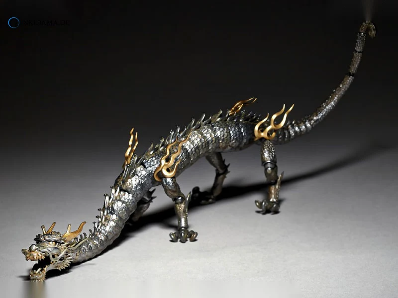 KT Project KT-003 Takeya Style Jizai Okimono "Dragon" Iron Rust Look Edition - Image 7