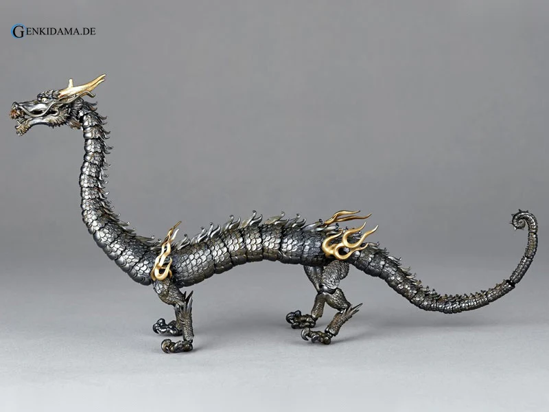 KT Project KT-003 Takeya Style Jizai Okimono "Dragon" Iron Rust Look Edition - Image 9