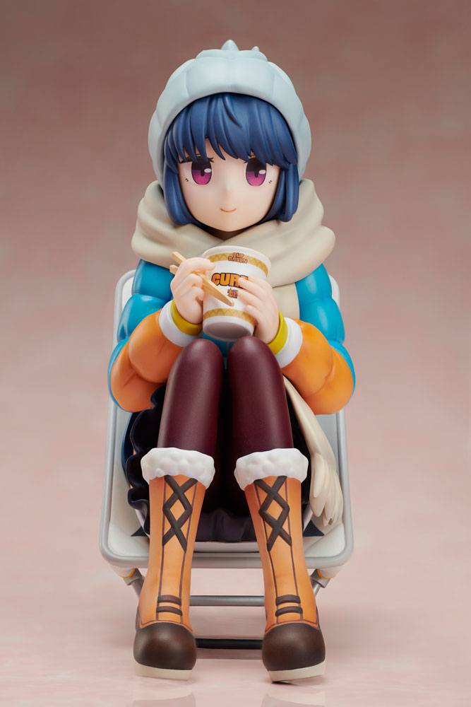 Laid-Back Camp Premium Noodle Stopper PVC Statue Rin Shima - Image 2