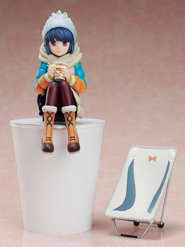 Laid-Back Camp Premium Noodle Stopper PVC Statue Rin Shima - Image 3