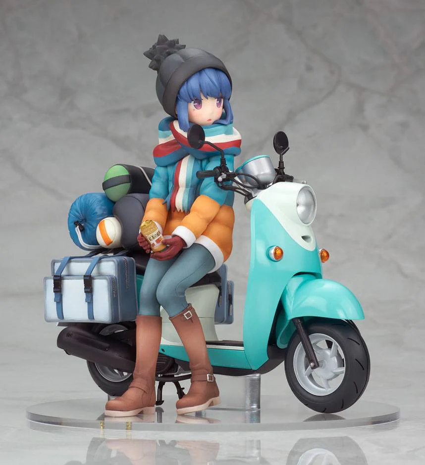 Laid-Back Camp PVC Statue Rin Shima with Scooter - Image 7