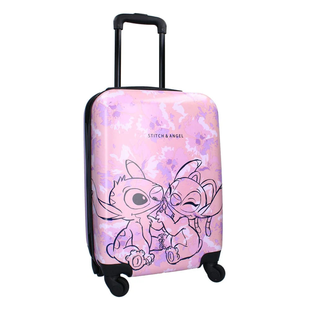 Lilo & Stitch Koffer Trolley Ohana Forever pink