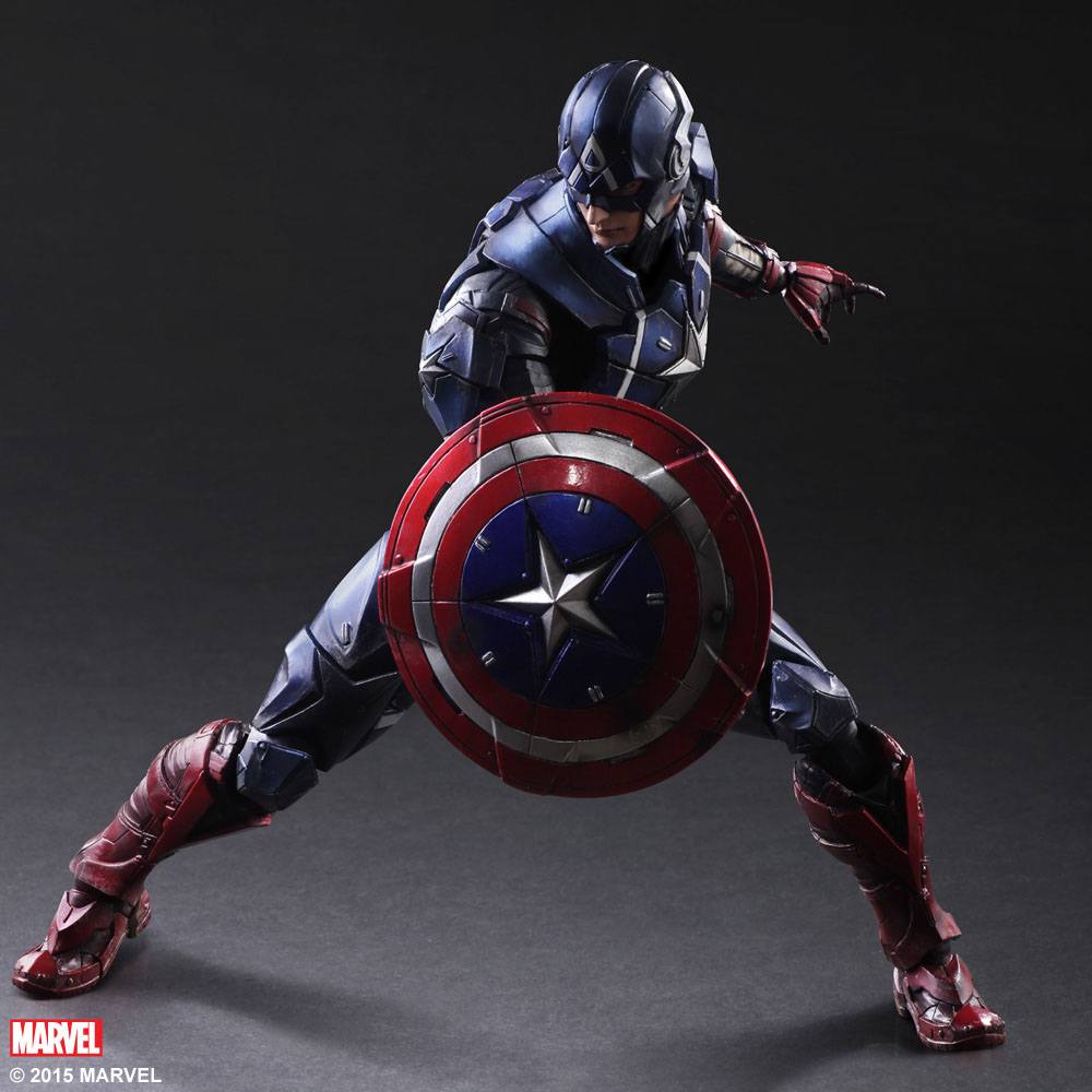 Marvel Comics Variant Play Arts Kai Actionfigur Captain America - Image 5