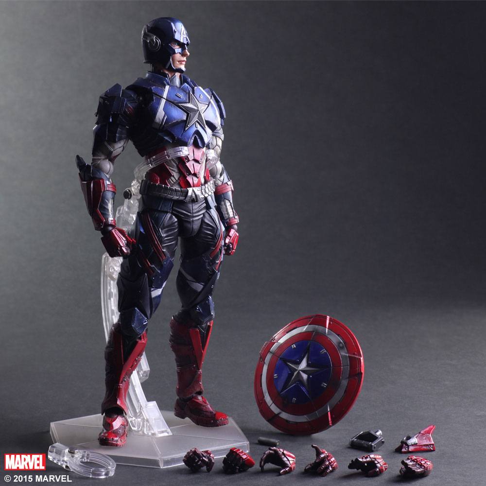 Marvel Comics Variant Play Arts Kai Actionfigur Captain America - Image 6