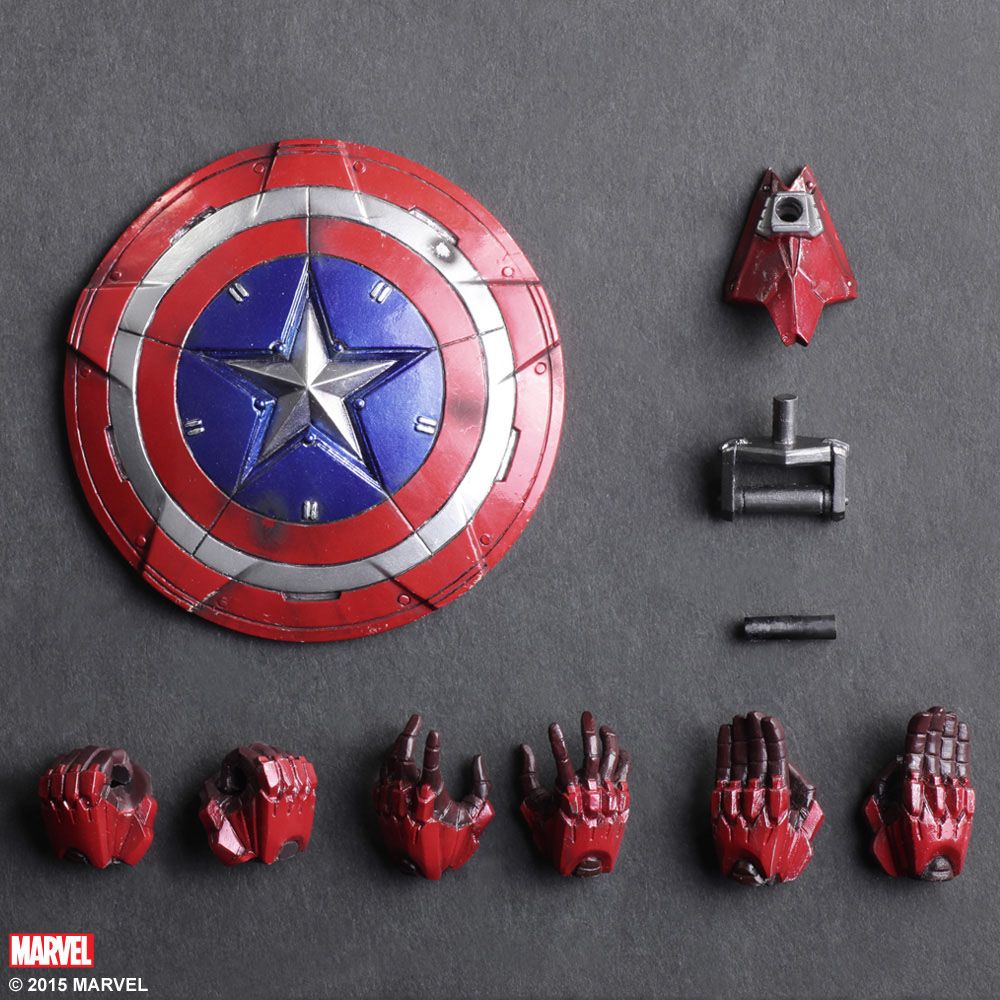 Marvel Comics Variant Play Arts Kai Actionfigur Captain America - Image 9
