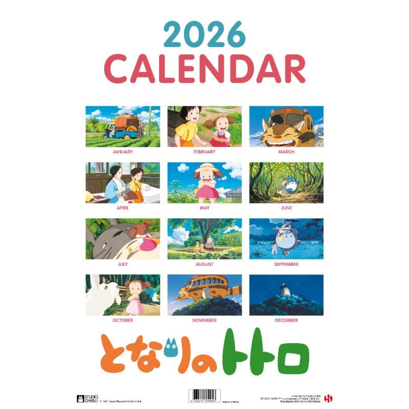 Mein Nachbar Totoro Kalender 2026 *Englische Version* - Image 4