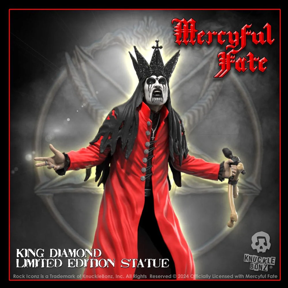 Mercyful Fate Rock Iconz Statue King Diamond III (Red Version) - Beschädigte Verpackung - Image 2