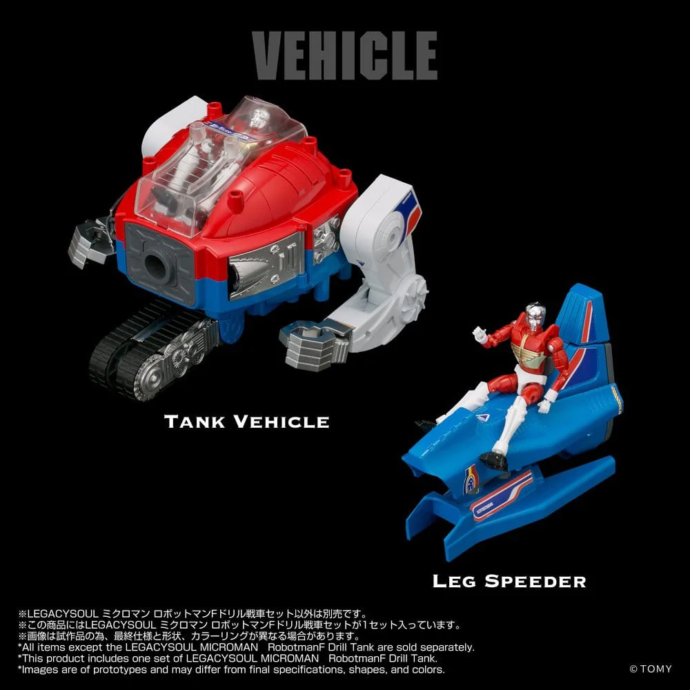 Microman Legacysoul Actionfigur Robotman F Drill Tank - Image 3