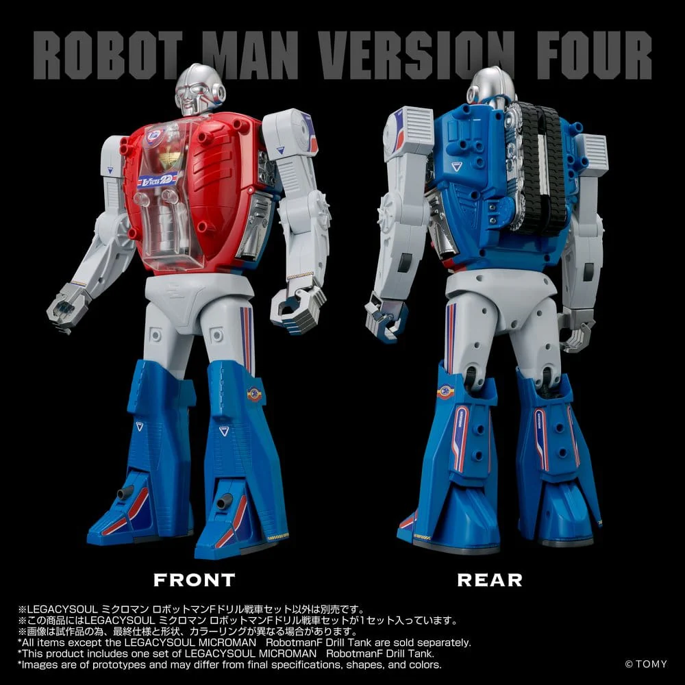 Microman Legacysoul Actionfigur Robotman F Drill Tank - Image 5