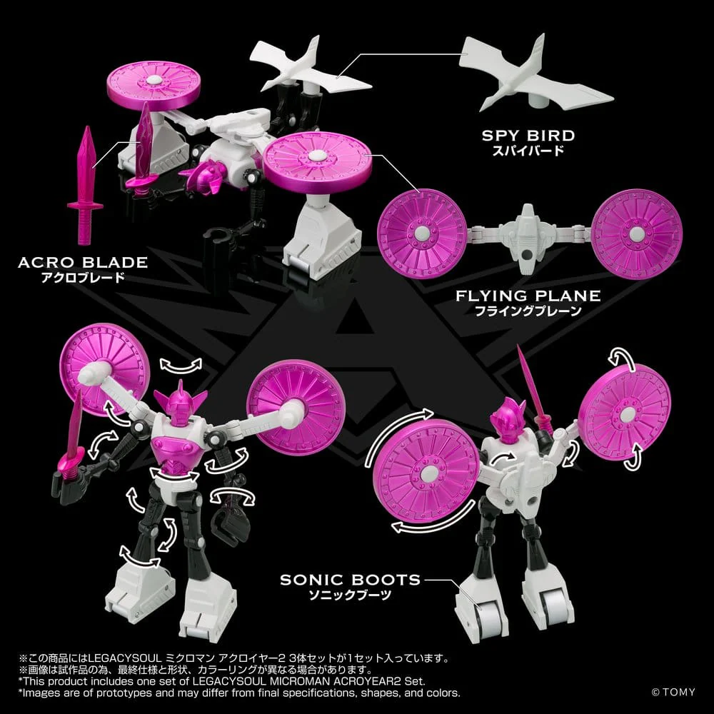 Microman Legacysoul Actionfiguren 3er-Pack Acroyear 2 - Image 2