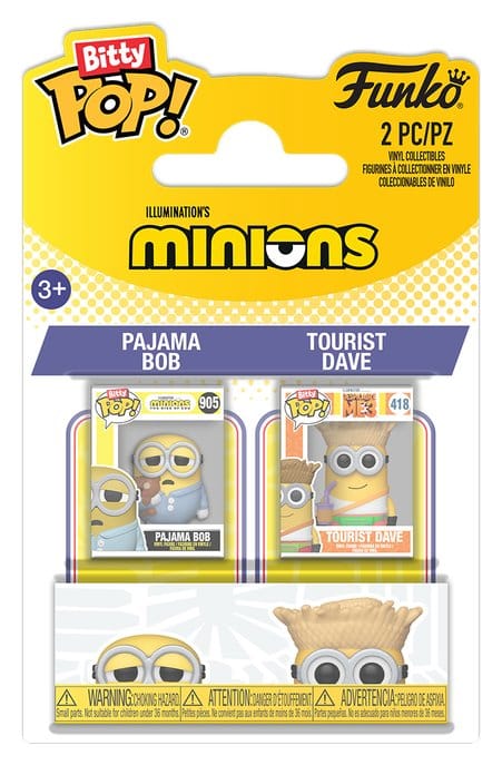 Minions POP! Vinyl Figuren 2er-Pack Pajama Bob & Tourist Dave