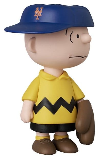 MLB × Peanuts UDF PVC Figur New York Mets Charlie Brown - Image 2