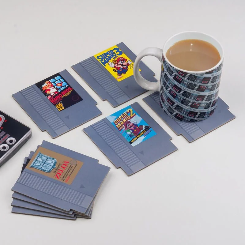 Nintendo Nes Spiele Untersetzer