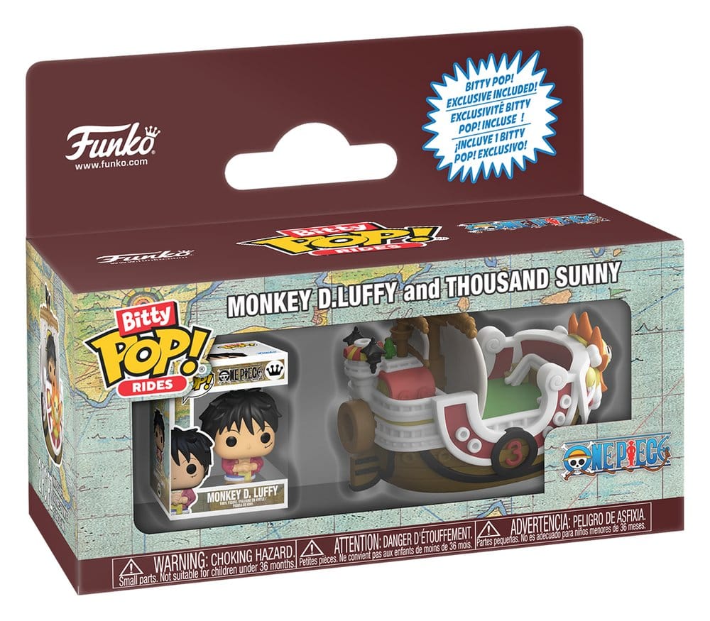 One Piece Bitty POP! Ride Vinyl Figur Thousand Sunny w/Luffy 2,