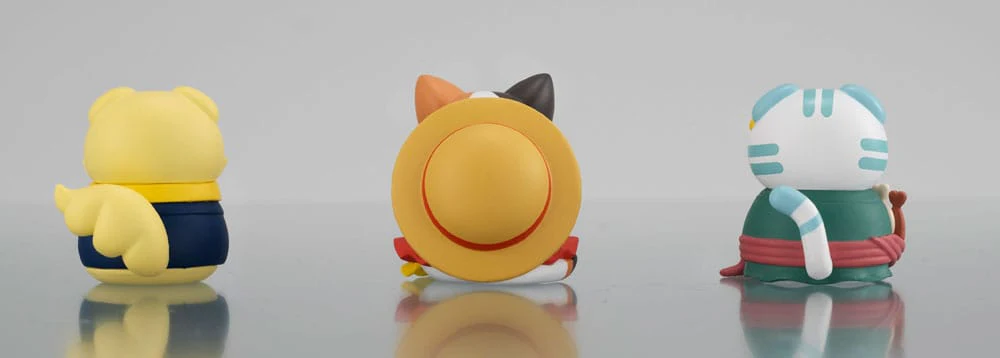 One Piece Mega Cat Project Sammelfiguren 3er-Pack Nyan Piece Nyan! Happy Trio 2024 Limited Ver. - Image 3