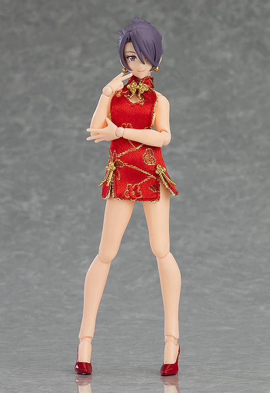 Original Character Figma Actionfigur Female Body (Mika) with Mini Skirt Chinese Dress Outfit - Image 2