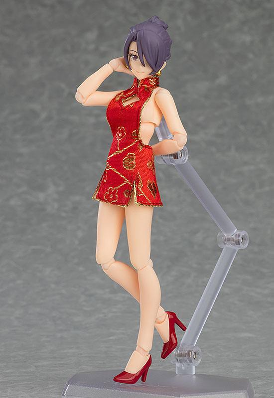 Original Character Figma Actionfigur Female Body (Mika) with Mini Skirt Chinese Dress Outfit - Image 4
