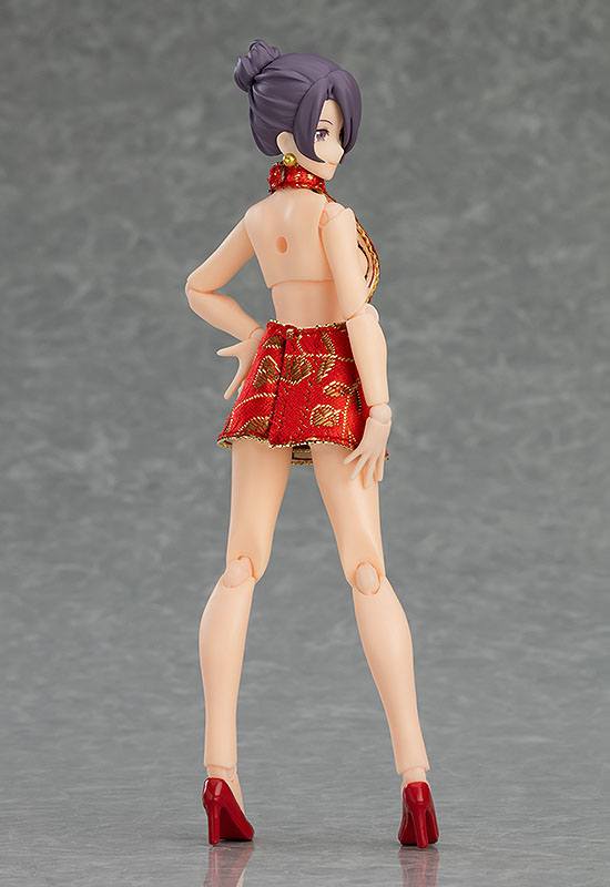 Original Character Figma Actionfigur Female Body (Mika) with Mini Skirt Chinese Dress Outfit - Image 5