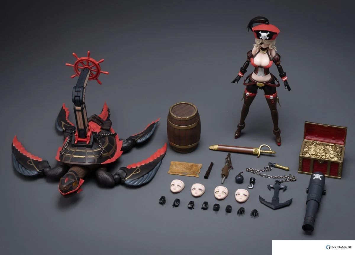 Pirates Queen Anne Plastic Model Kit Border Model - Image 19