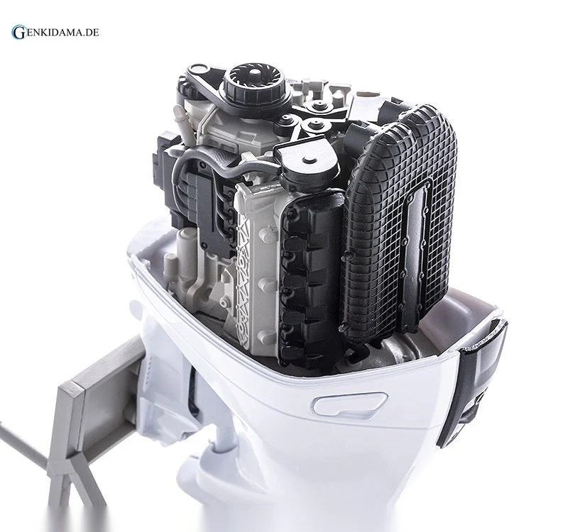 PLAMAX MF-88 minimum factory Minori with Honda Outboard Engine BF350 Plastic Model - Image 5
