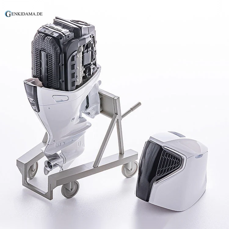 PLAMAX MF-88 minimum factory Minori with Honda Outboard Engine BF350 Plastic Model - Image 6