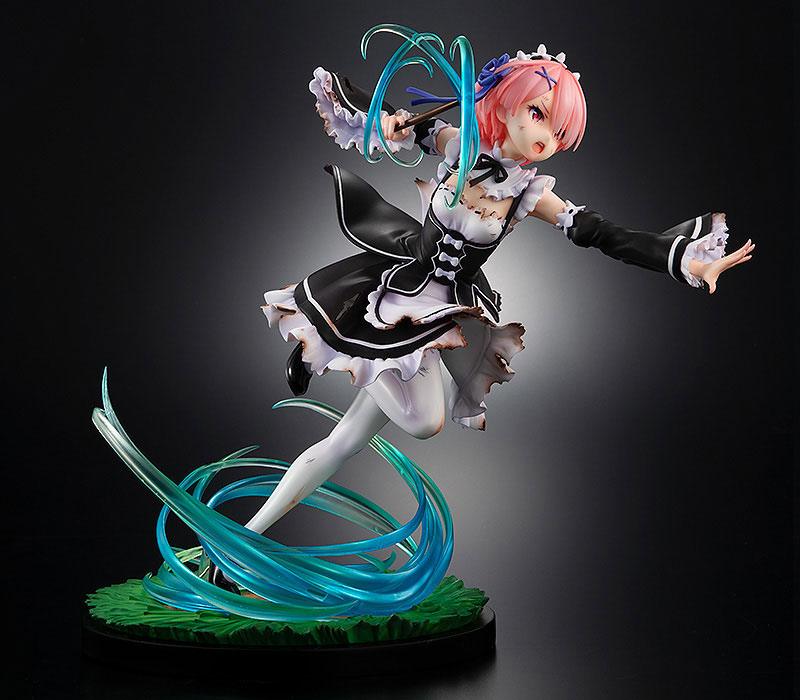 Re:ZERO -Starting Life in Another World- PVC Statue Ram Battle with Roswaal Ver. - Image 7