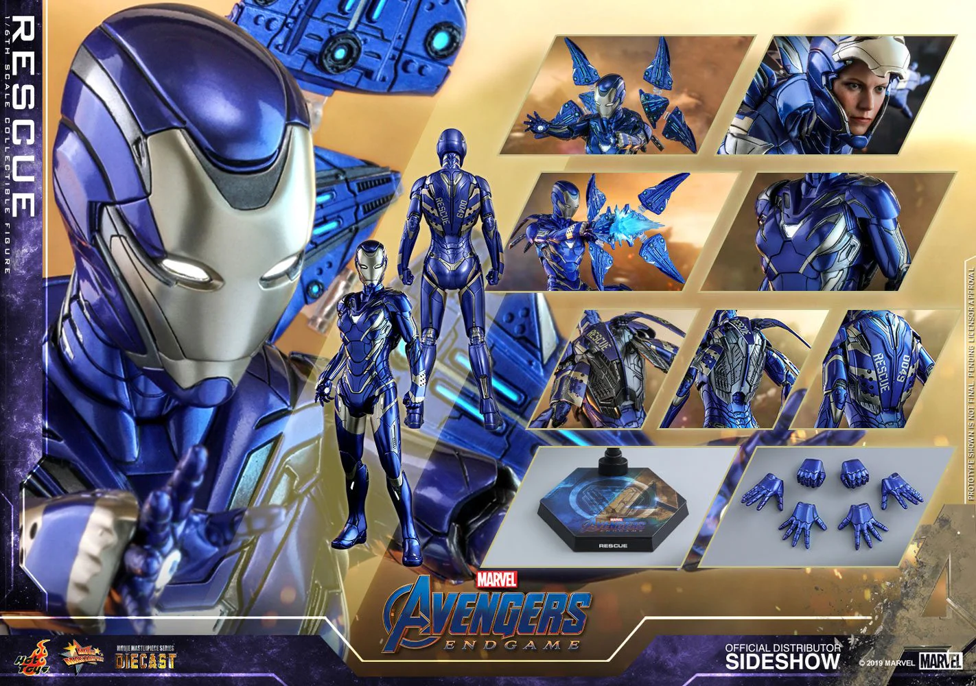 Rescue (Pepper Potts) 1/6 Scale Collectible Figure – Hot Toys Movie Masterpiece DIECAST (Avengers: Endgame) - Image 11