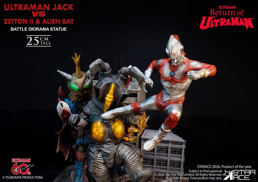 Return of Ultraman Diorama Ultraman Jack vs Zetton II & Alien Bat Battle scene - Image 2