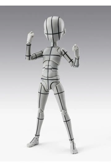 S.H.Figuarts Actionfigur Body-Kun -Ken Sugimori- Edition -Wireframe- (Gray Color Ver.)