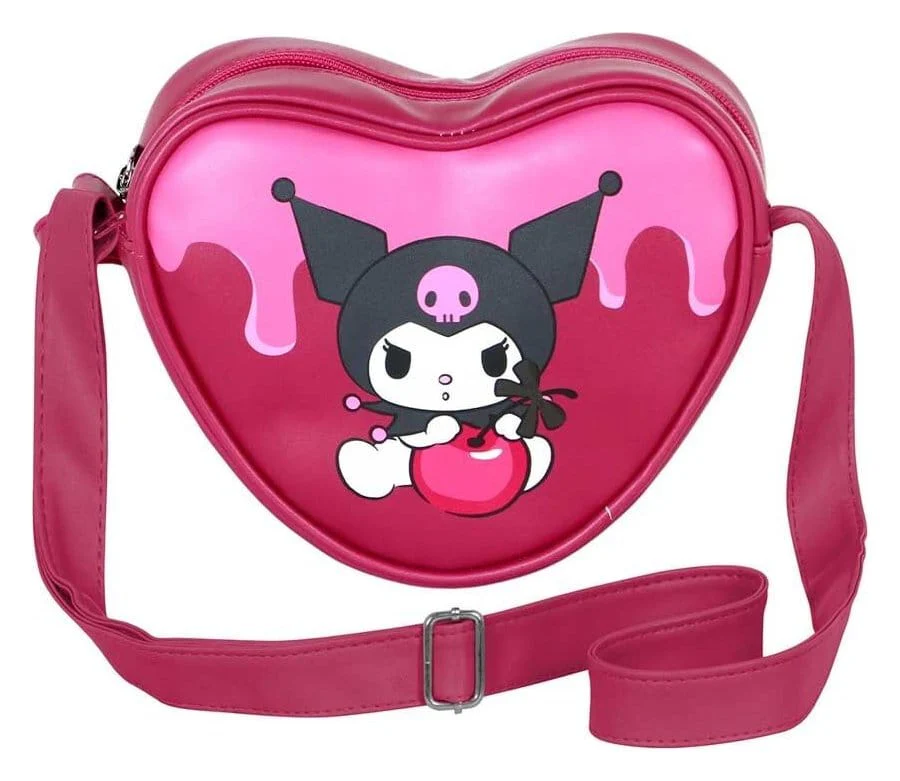 Sanrio Casual Heart Schultertasche Kuromi Cherry - Image 3