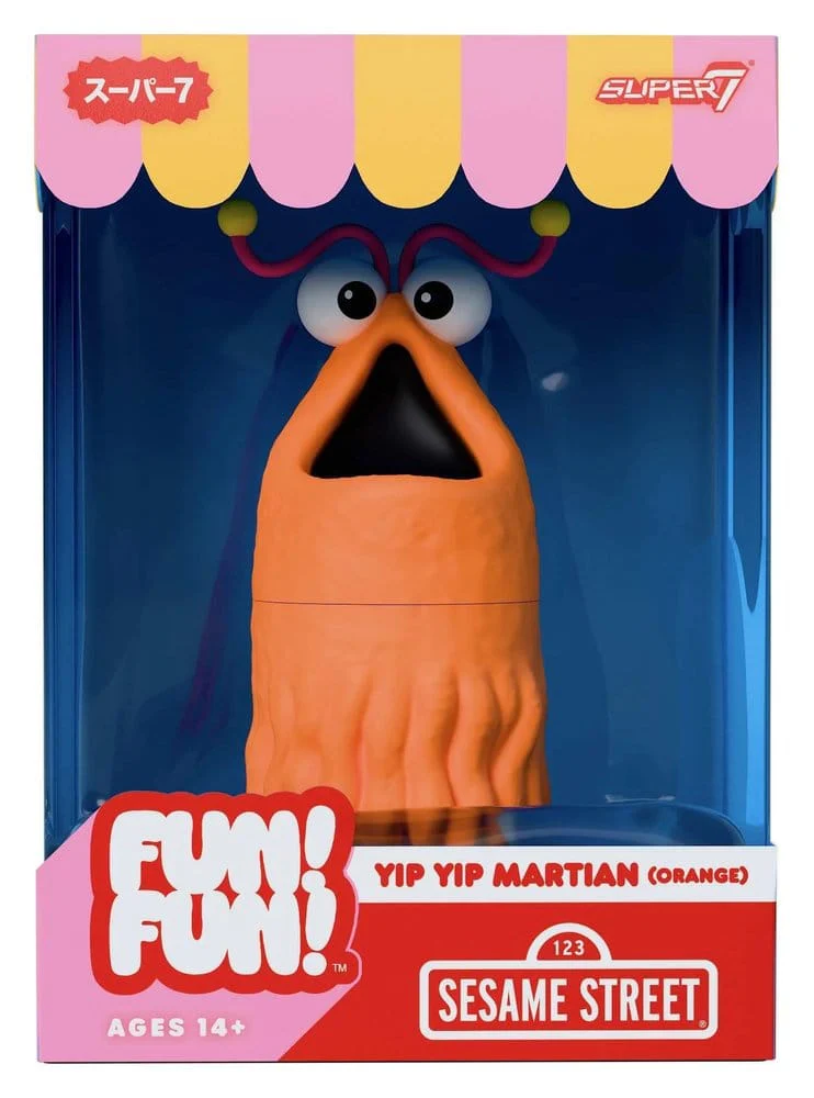 Sesamstraße Fun! Fun! Soft Vinyl Figur Yip Yip Martian (Orange)