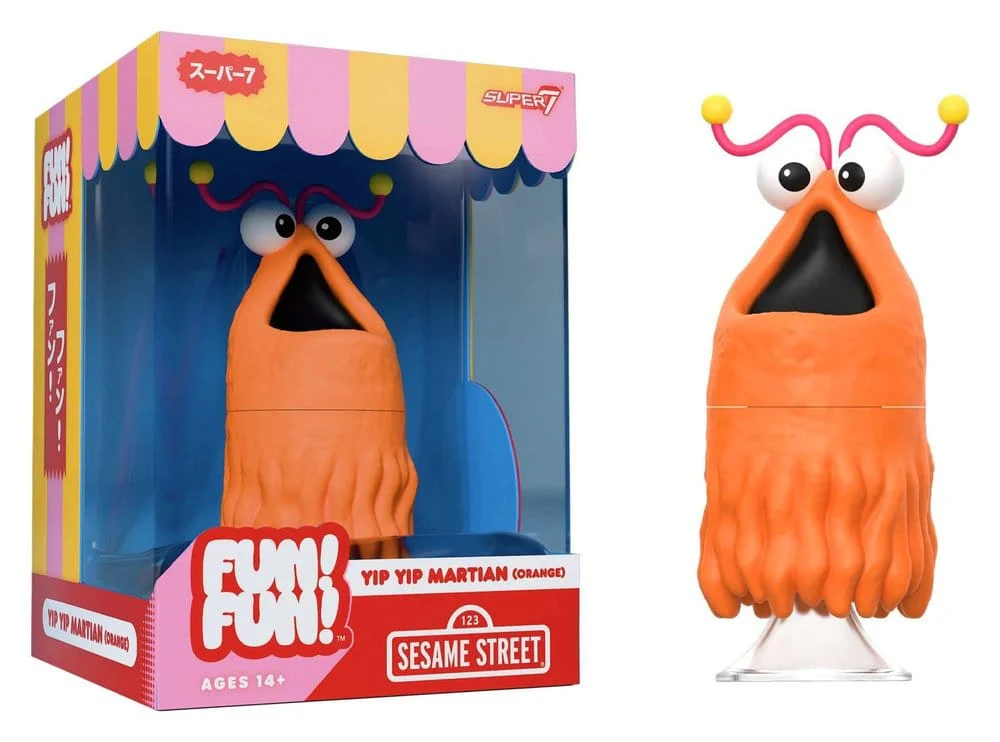 Sesamstraße Fun! Fun! Soft Vinyl Figur Yip Yip Martian (Orange) - Image 2