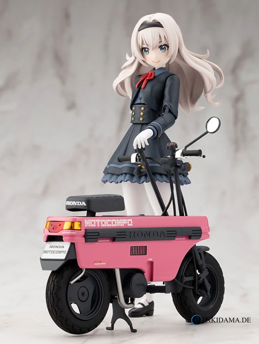 Sousai Shojo Teien Plastic Model Kit 1/10 Emma Koishikawa Nocturne with Honda AB12 Motocompo 14 cm - Image 16