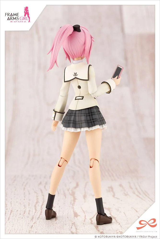 Sousai Shojo Teien Plastic Model Kit Ao Gennai Wakaba Girls' High School Winter Clothes Dreaming Style Monochrome - Image 3