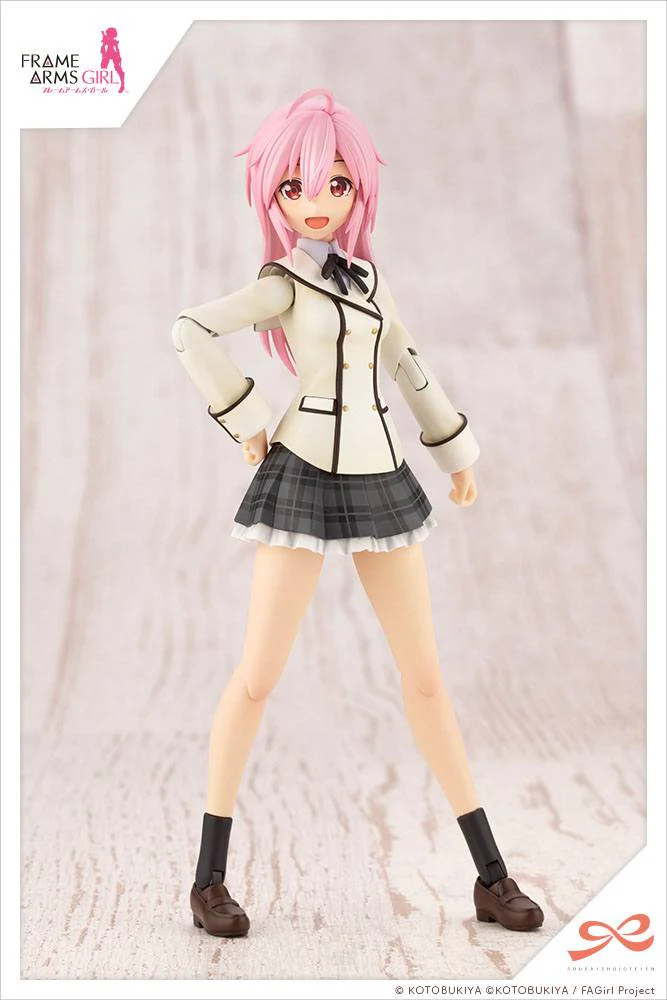 Sousai Shojo Teien Plastic Model Kit Ao Gennai Wakaba Girls' High School Winter Clothes Dreaming Style Monochrome - Image 5