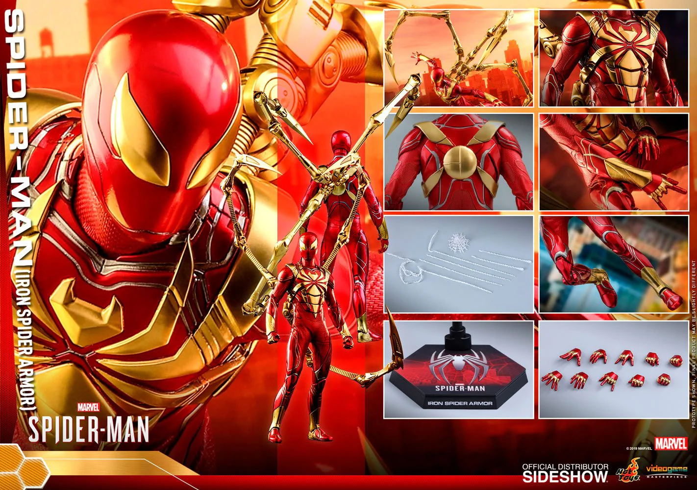 Spider-Man (Iron Spider Armor) 1/6 Scale Collectible Figure – Hot Toys Video Game Masterpiece (Marvel's Spider-Man) - Image 18