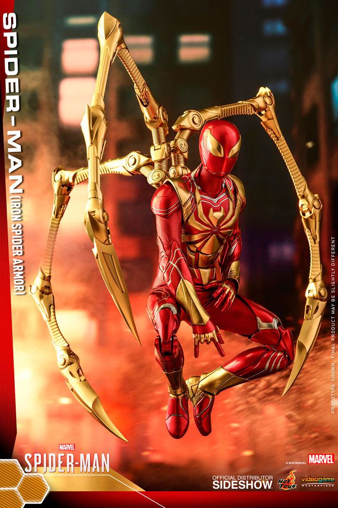 Spider-Man (Iron Spider Armor) 1/6 Scale Collectible Figure – Hot Toys Video Game Masterpiece (Marvel's Spider-Man) - Image 5