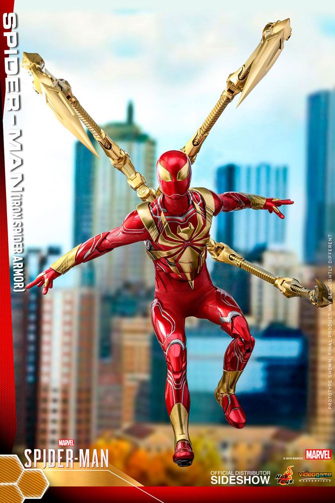 Spider-Man (Iron Spider Armor) 1/6 Scale Collectible Figure – Hot Toys Video Game Masterpiece (Marvel's Spider-Man) - Image 6