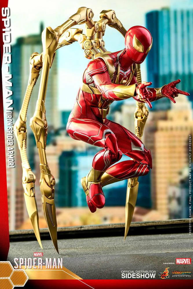 Spider-Man (Iron Spider Armor) 1/6 Scale Collectible Figure – Hot Toys Video Game Masterpiece (Marvel's Spider-Man) - Image 8