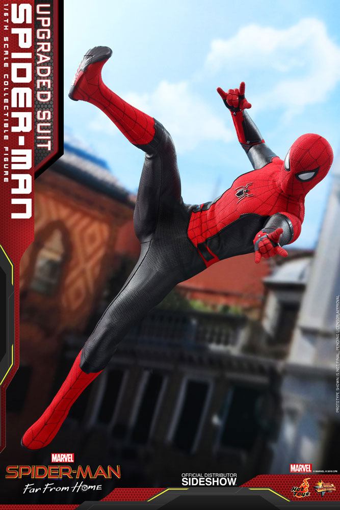 Spider-Man (Upgraded Suit) 1/6 Scale Collectible Figure – Hot Toys Movie Masterpiece (Spider-Man: Far From Home) - Image 4