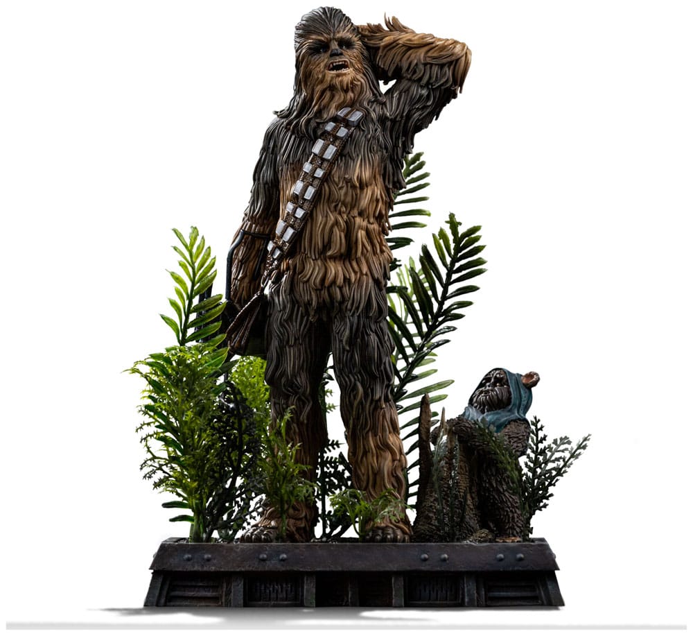 Star Wars Episode VI Art Scale Statue Chewbacca and Tokkat