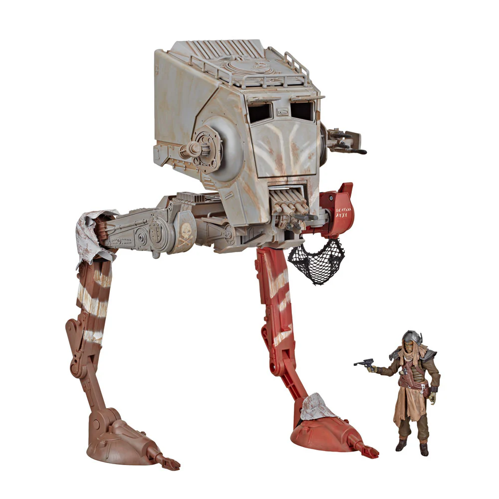 Star Wars The Mandalorian Vintage Collection Fahrzeug AT-ST Raider & Klatooinian