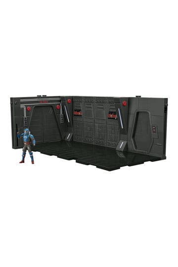 Star Wars: The Mandalorian Vintage Collection Moff Gideon's Imperial Light Cruiser Hallway mit Mandalorian Privateer Actionfigur