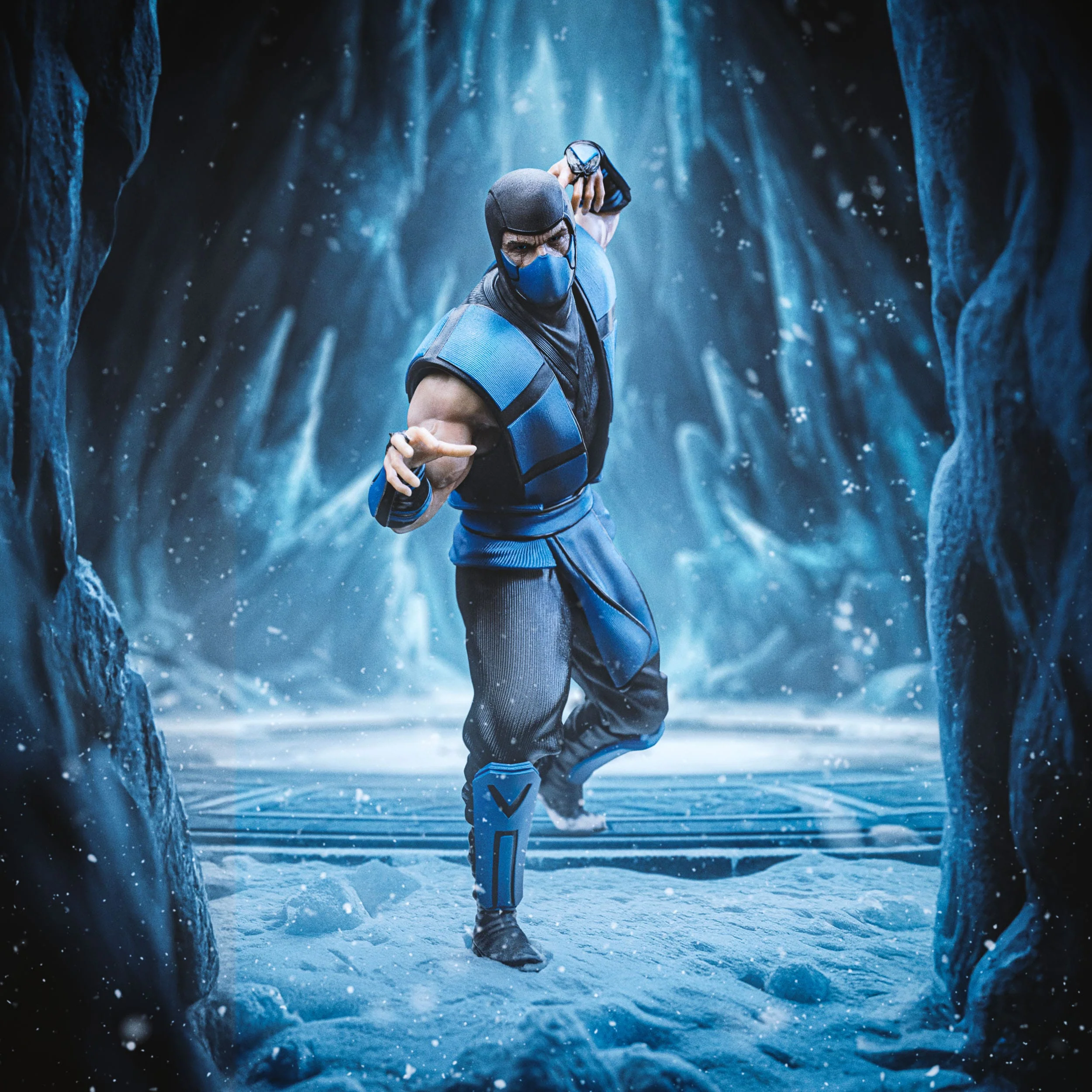 Mortal Kombat Art Scale Statue Sub-Zero (Ninjas Collection) heo Exclusive - Image 2